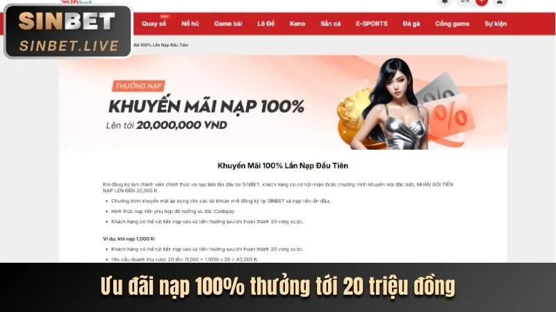 Thưởng nạp lại 18win info